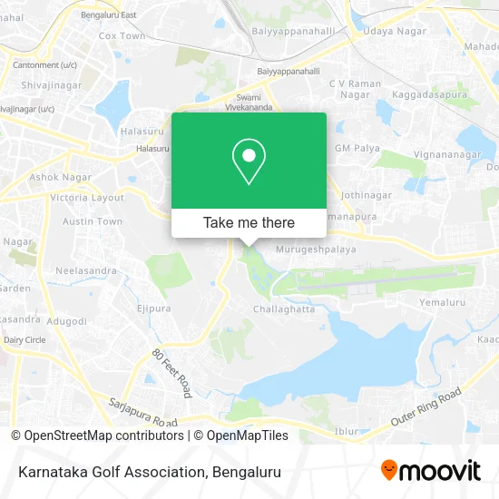 Karnataka Golf Association map