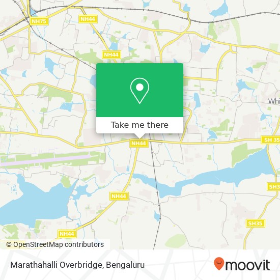 Marathahalli Overbridge map