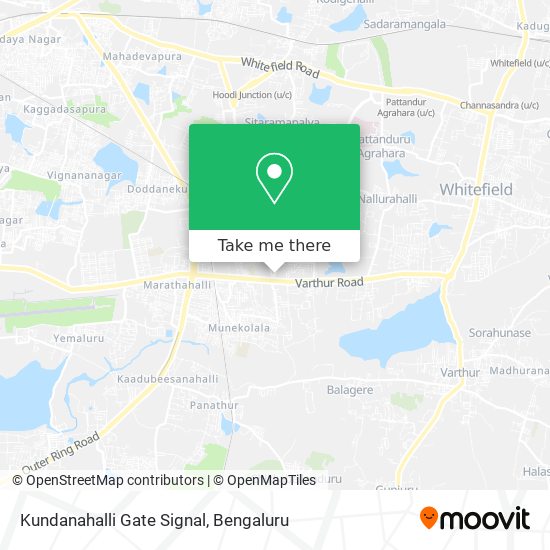 Kundanahalli Gate Signal map