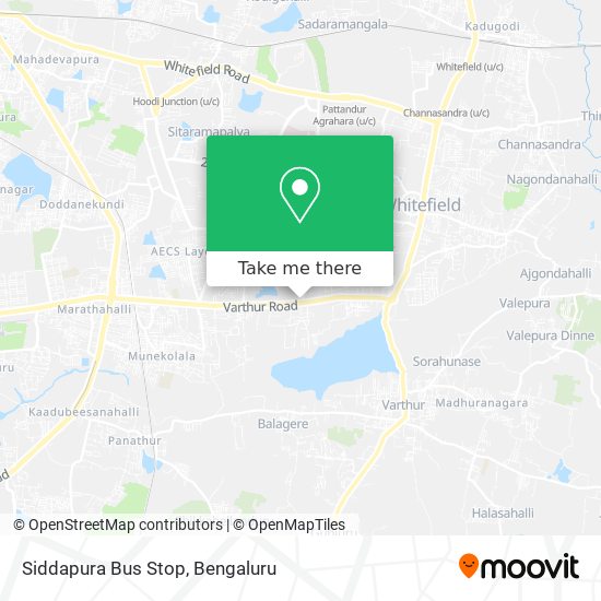 Siddapura Bus Stop map