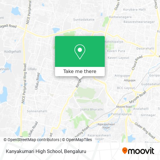 Kanyakumari High School map