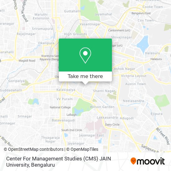 Center For Management Studies (CMS) JAIN University map