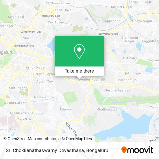 Sri Chokkanathaswamy Devasthana map