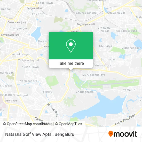 Natasha Golf View Apts. map