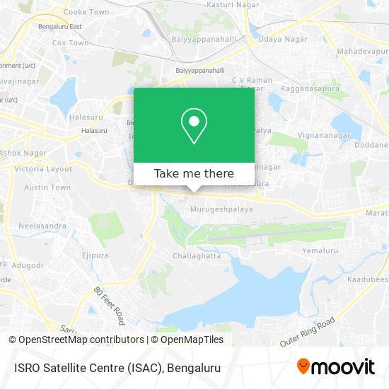 ISRO Satellite Centre (ISAC) map