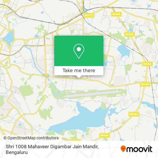 Shri 1008 Mahaveer Digambar Jain Mandir map