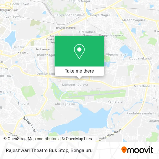 Rajeshwari Theatre Bus Stop map