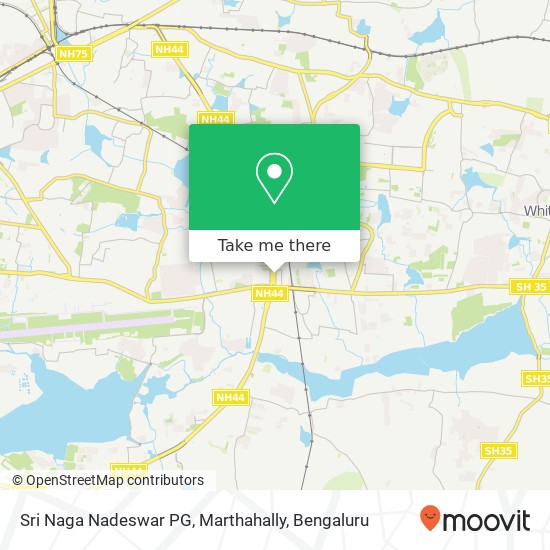 Sri Naga Nadeswar PG, Marthahally map