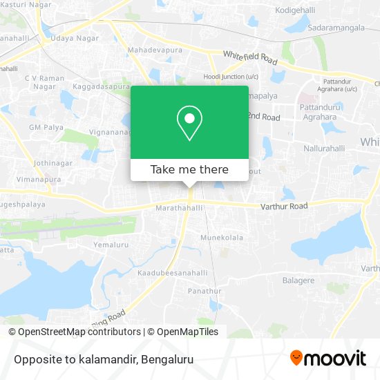 Opposite to kalamandir map