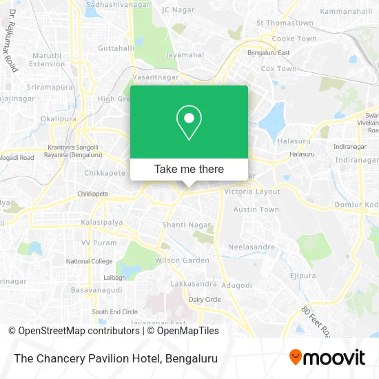 The Chancery Pavilion Hotel map