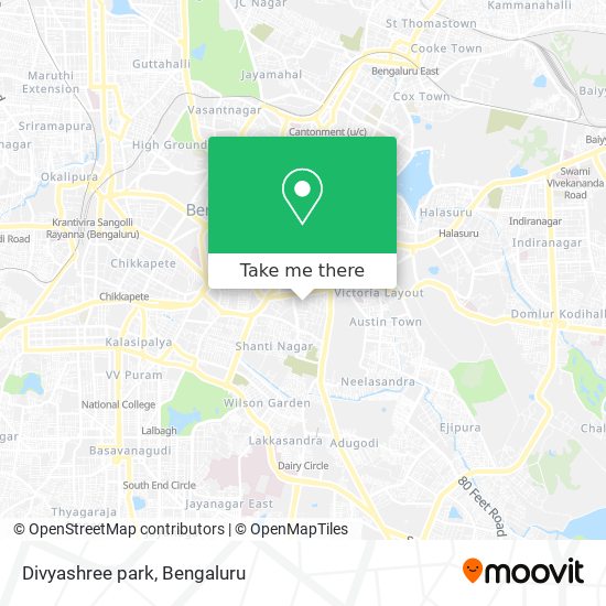 Divyashree park map