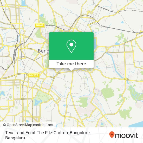 Tesar and Eri at The Ritz-Carlton, Bangalore map