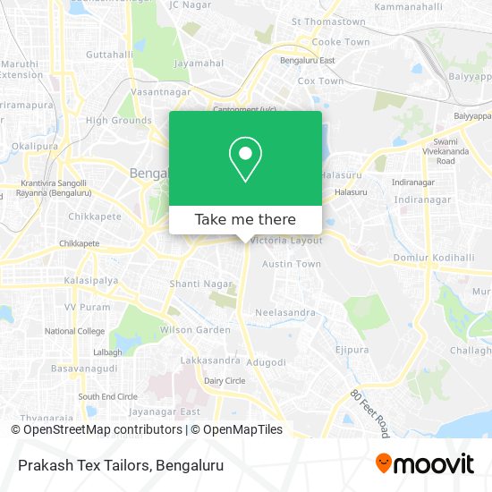 Prakash Tex Tailors map
