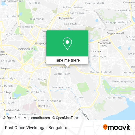 Post Office Viveknagar map