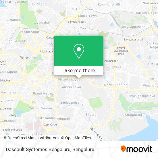 Dassault Systèmes Bengaluru map