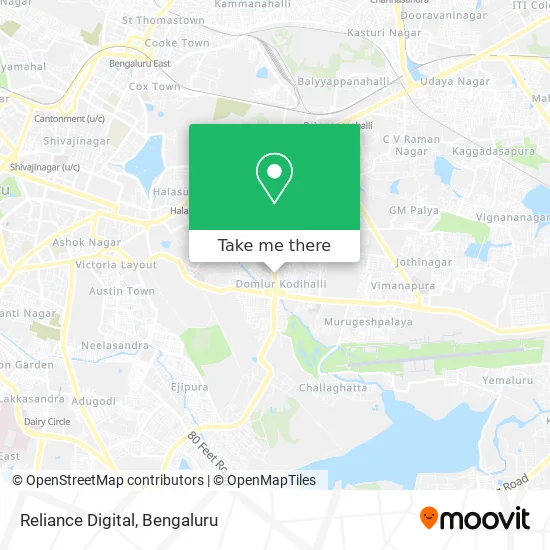 Reliance Digital map