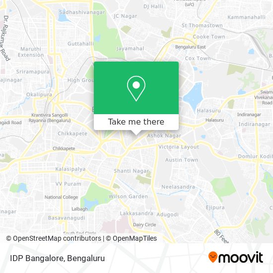 IDP Bangalore map
