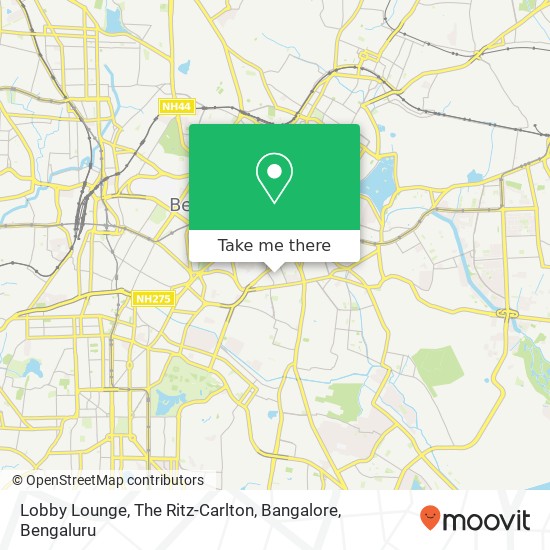 Lobby Lounge, The Ritz-Carlton, Bangalore map