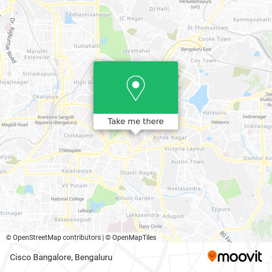 Cisco Bangalore map