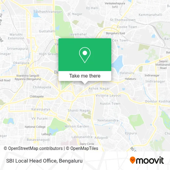 SBI Local Head Office map