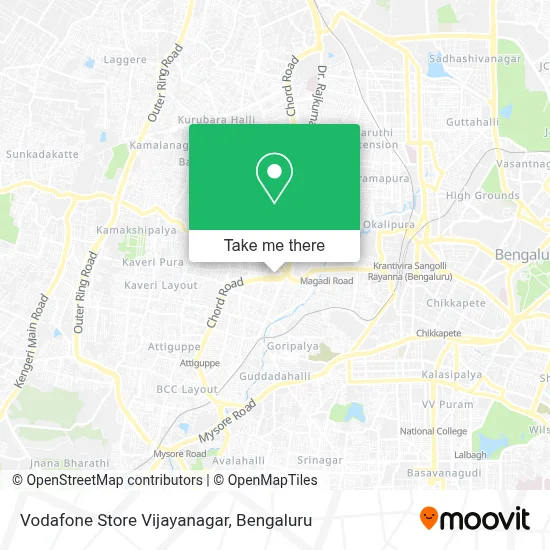 Vodafone Store Vijayanagar map