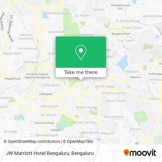 JW Marriott Hotel Bengaluru map