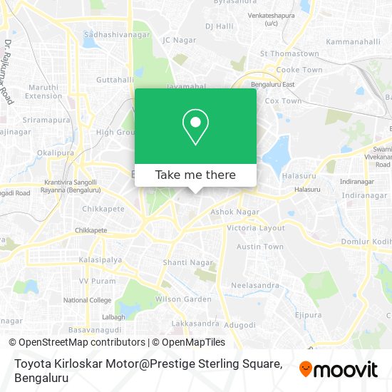 Toyota Kirloskar Motor@Prestige Sterling Square map