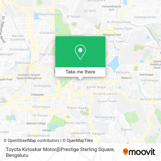 Toyota Kirloskar Motor@Prestige Sterling Square map
