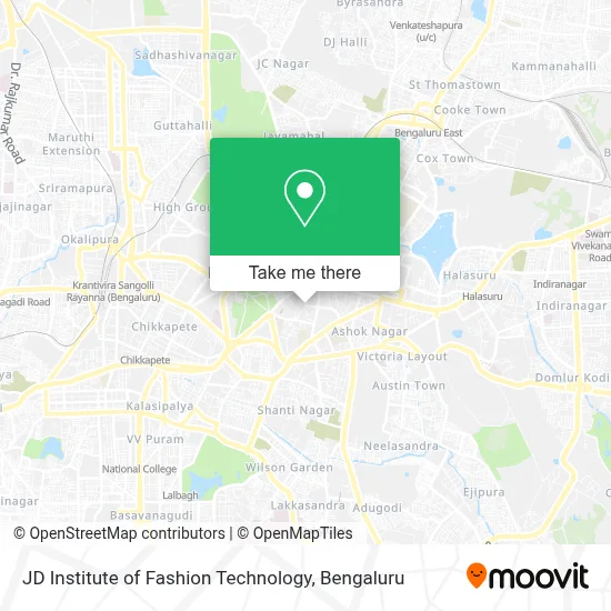 JD Institute of Fashion Technology map