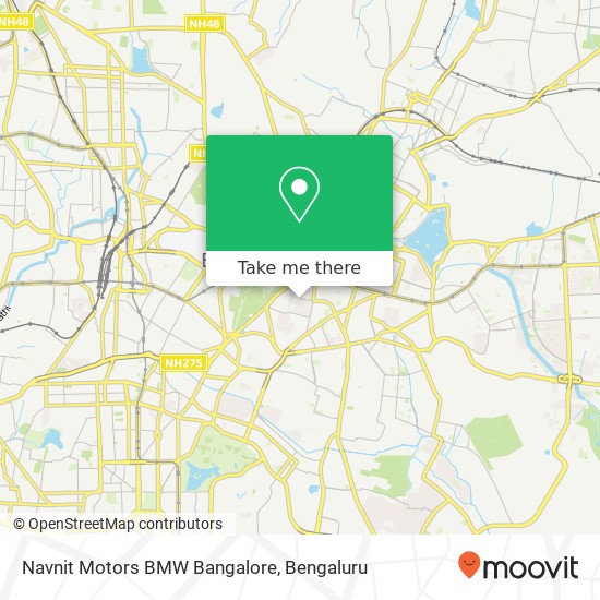 Navnit Motors BMW Bangalore map