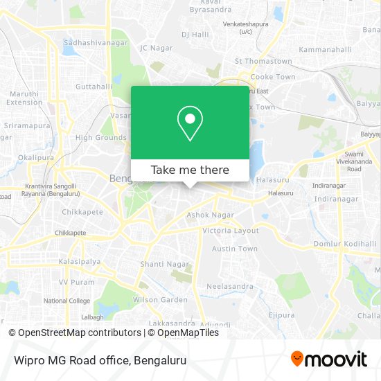 Wipro MG Road office map