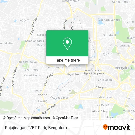 Rajajinagar IT/BT Park map
