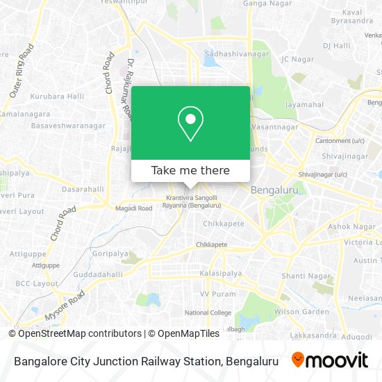 Bangalore City Junction Railway Station map