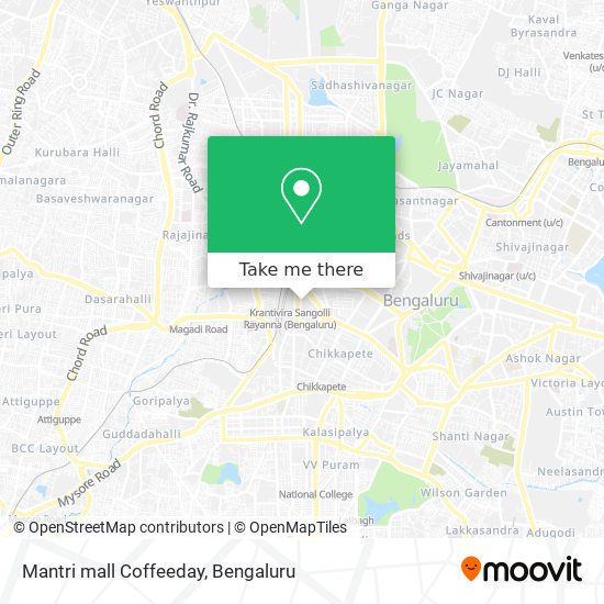 Mantri mall Coffeeday map