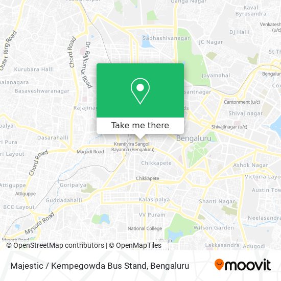 Majestic / Kempegowda Bus Stand map