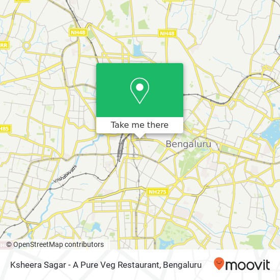 Ksheera Sagar - A Pure Veg Restaurant map