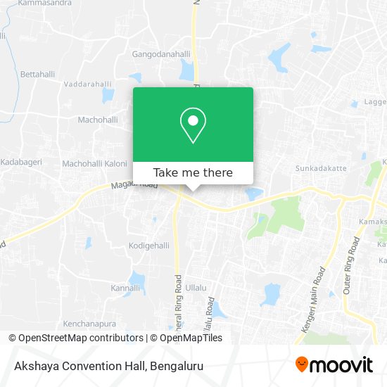 Akshaya Convention Hall map