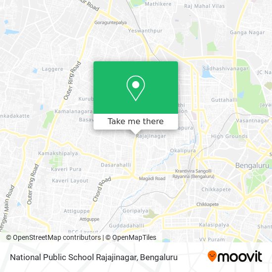 National Public School Rajajinagar map