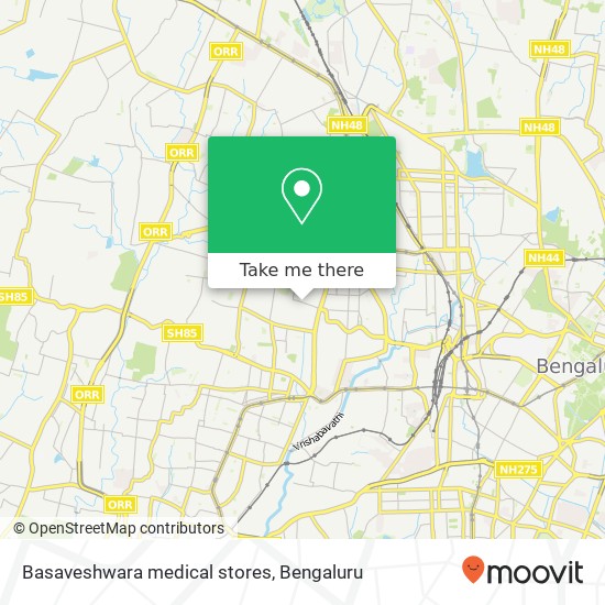 Basaveshwara medical stores map