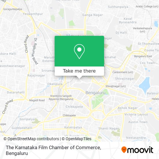 The Karnataka Film Chamber of Commerce map