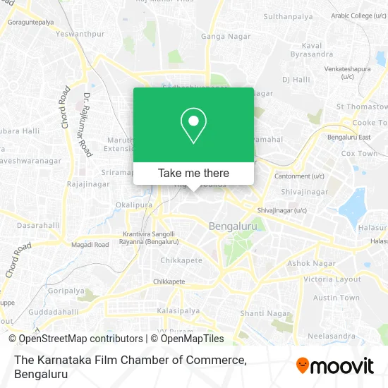 The Karnataka Film Chamber of Commerce map