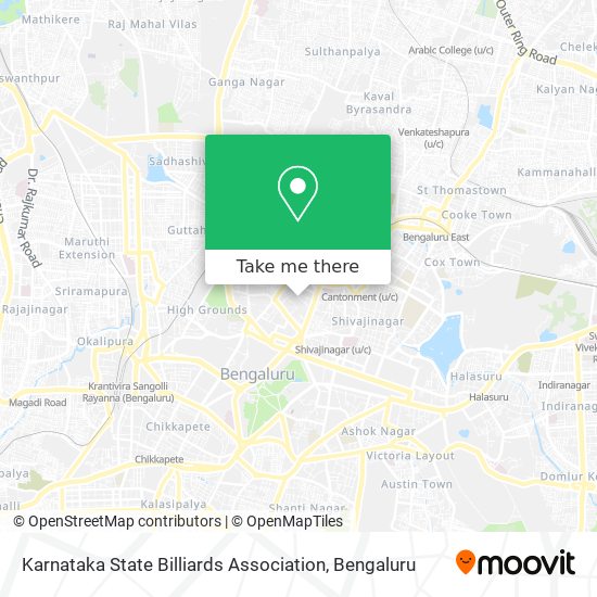 Karnataka State Billiards Association map