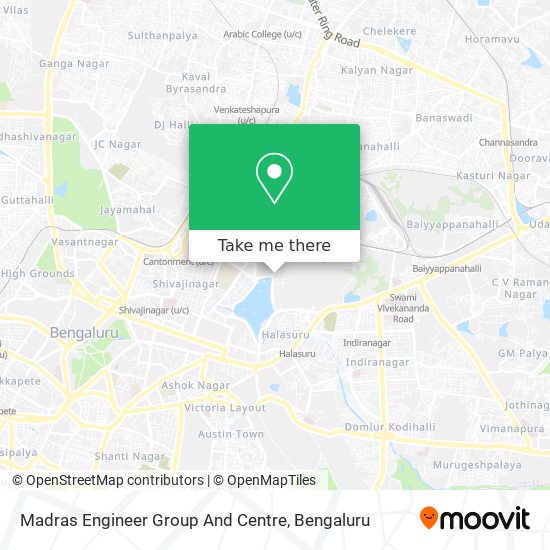 Madras Engineer Group And Centre map