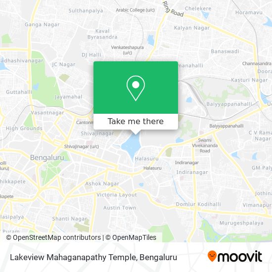 Lakeview Mahaganapathy Temple map