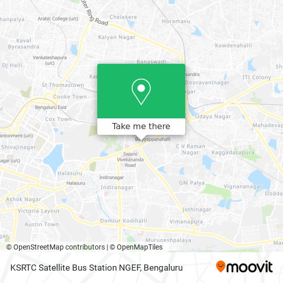 KSRTC Satellite Bus Station NGEF map