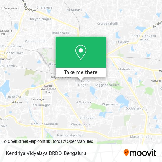 Kendriya Vidyalaya DRDO map