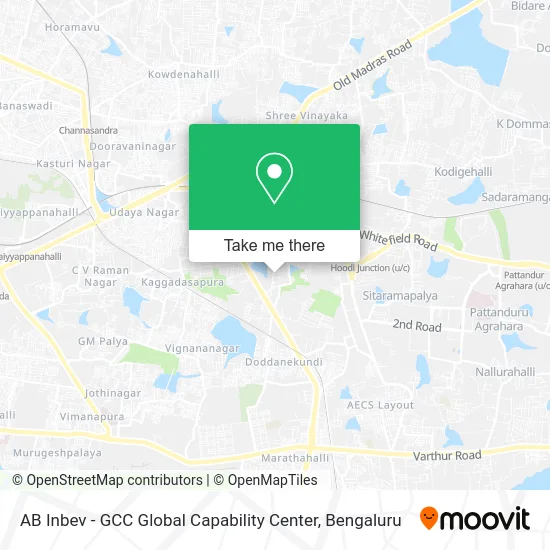 AB Inbev - GCC Global Capability Center map