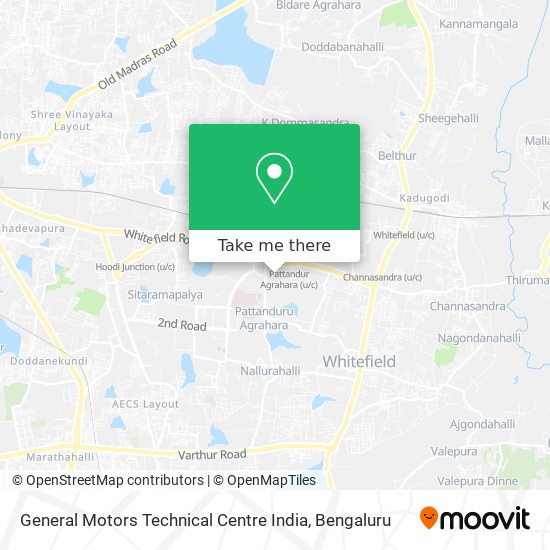 General Motors Technical Centre India map