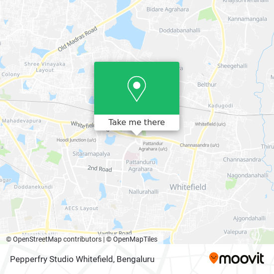 Pepperfry Studio Whitefield map