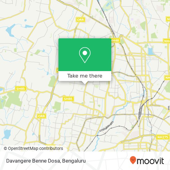 Davangere Benne Dosa map